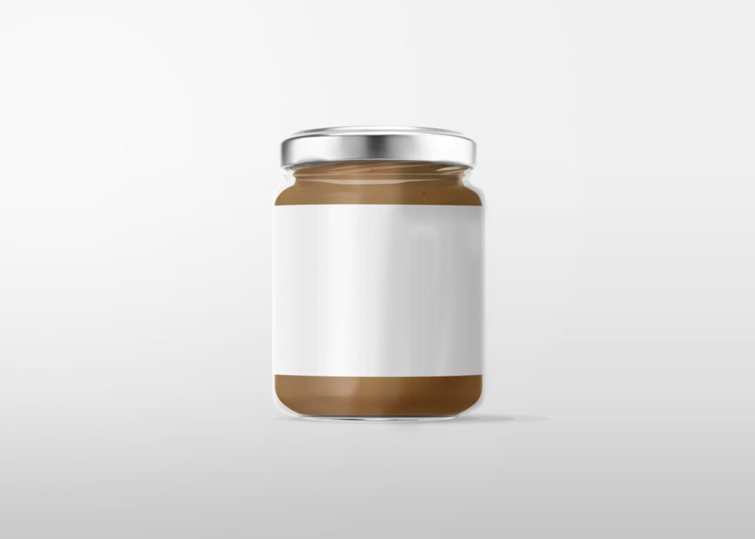 Download Glass Jar with Metal Lid Mockup | Mockup World