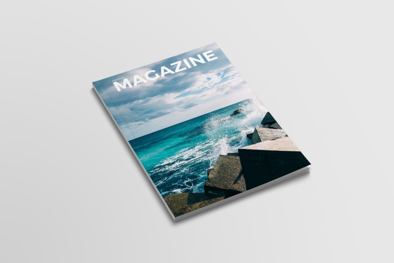 Clean Magazine Cover Mockup - Mockup World