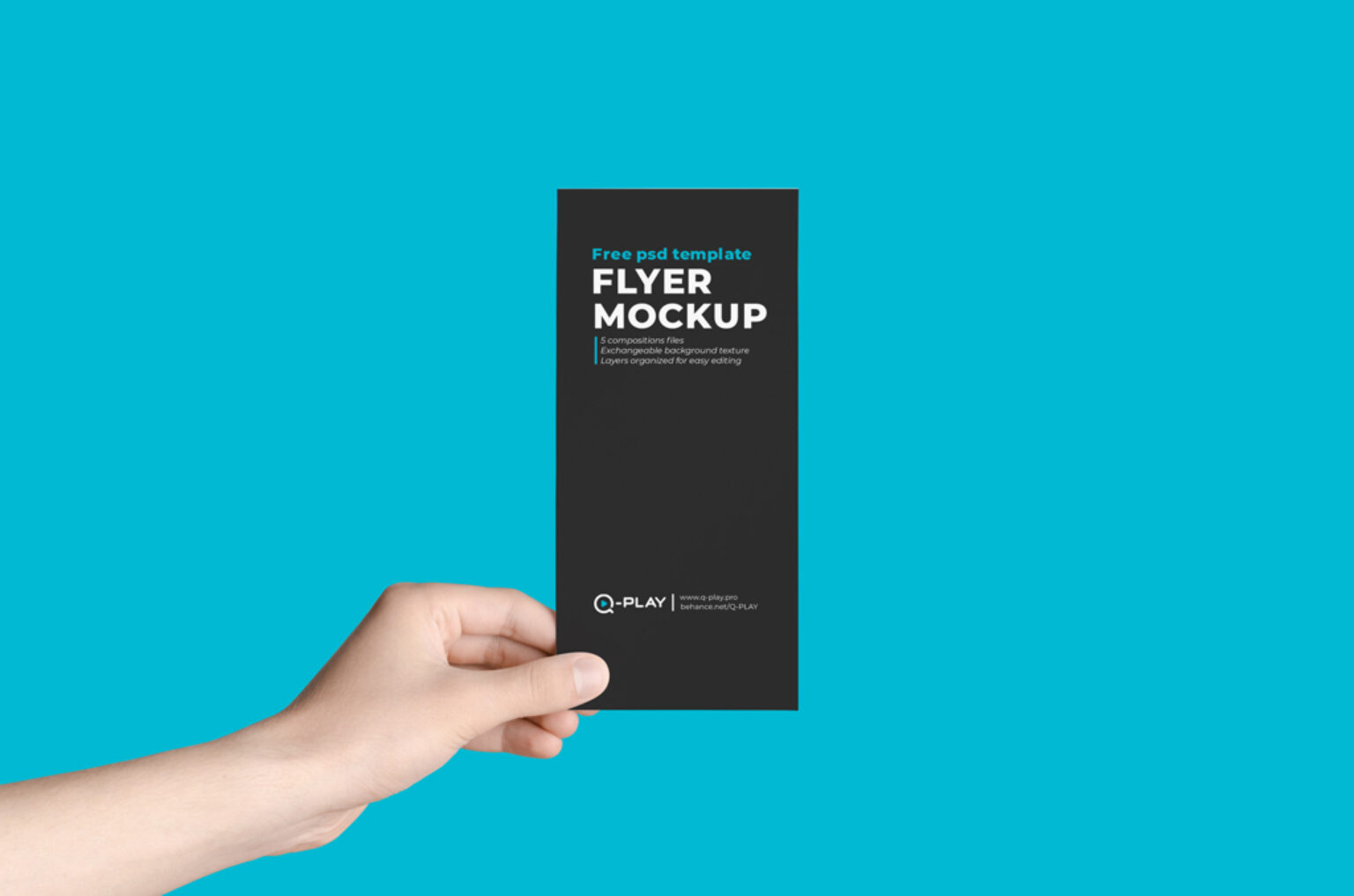 Download Hand holding Flyer Mockup Bundle | Mockup World