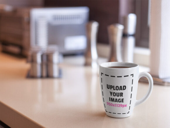 Download Mug on Kitchen Counter Mockup Generator | Mockup World