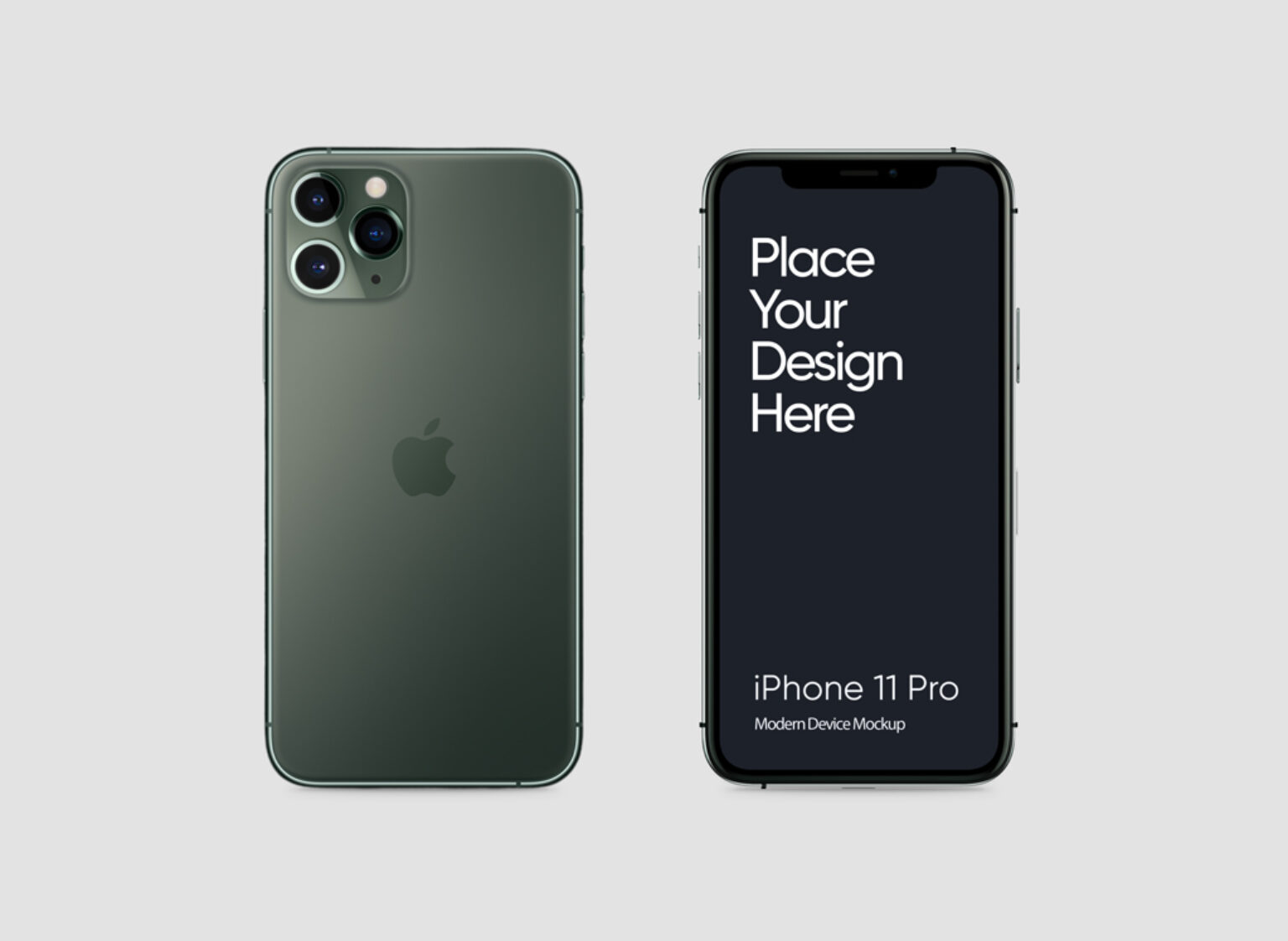 Download Simple iPhone 11 Pro Mockup | Mockup World