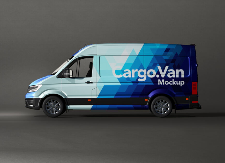 Download Cargo Van Wrapping Mockup | Mockup World