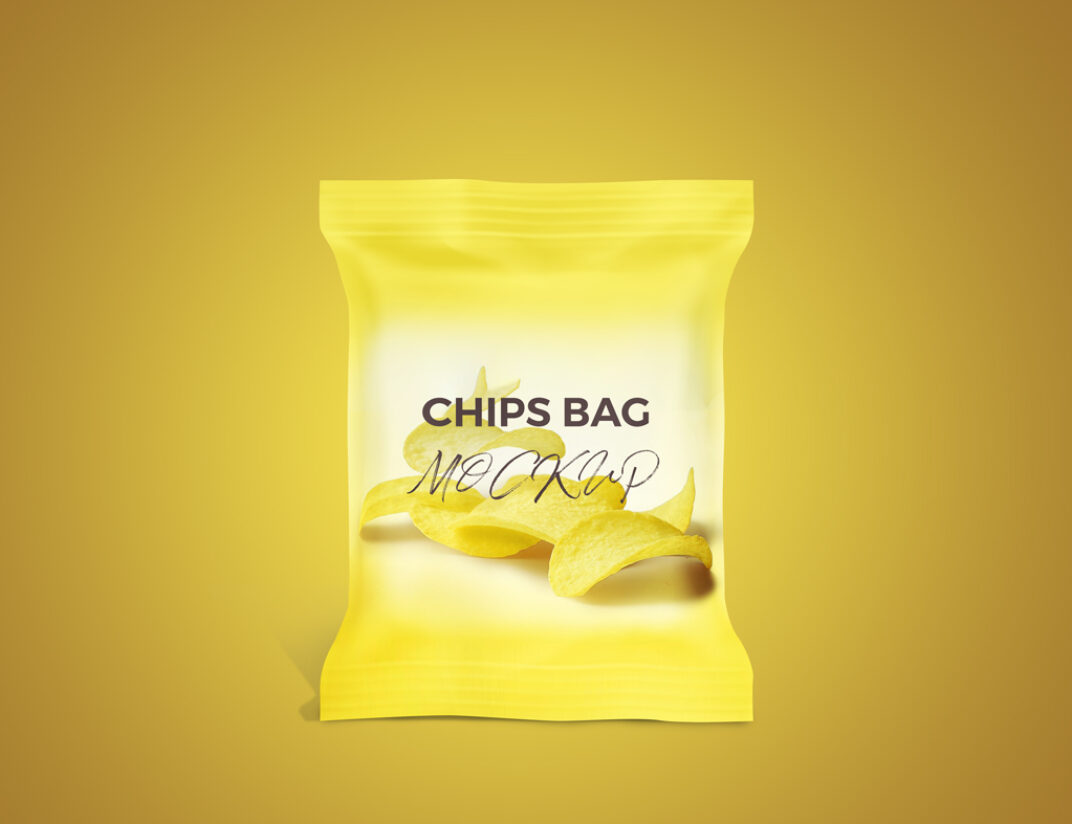 Simple Chips Bag Mockup   Mockup World