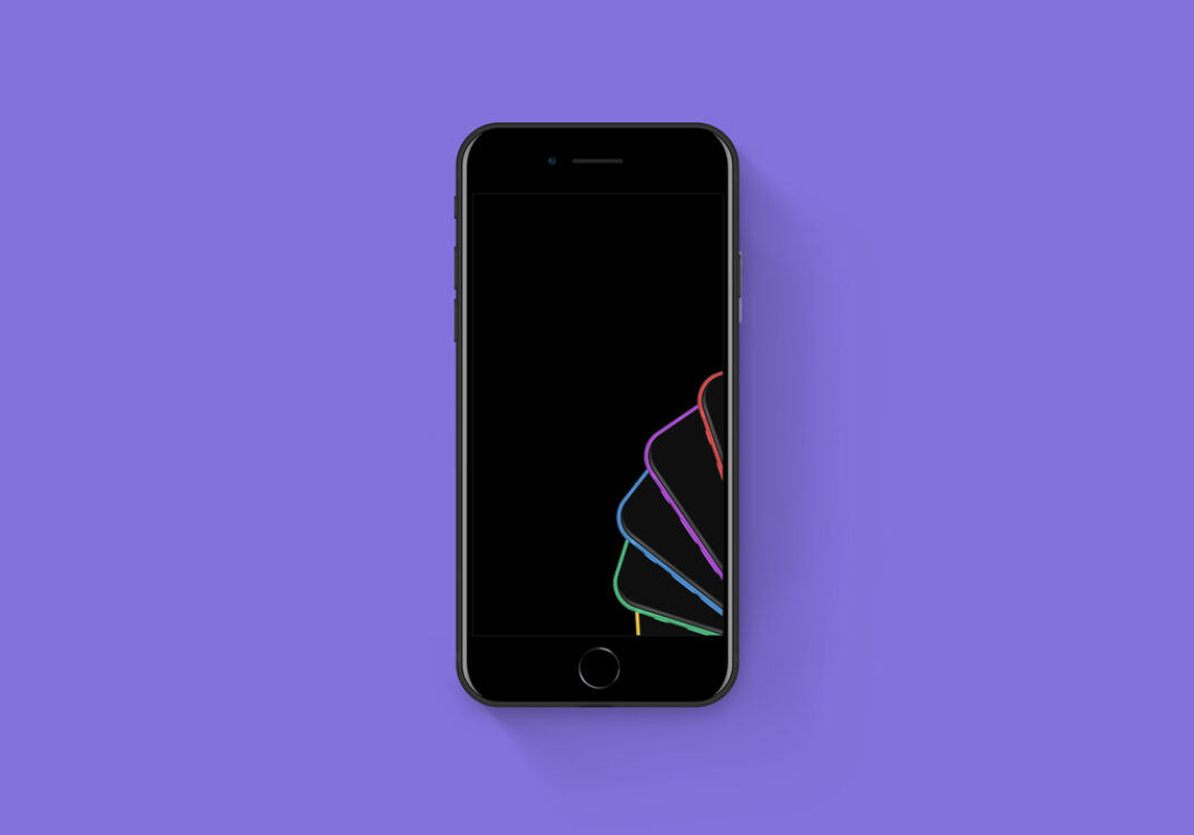 Black iPhone SE Mockup - Mockup World