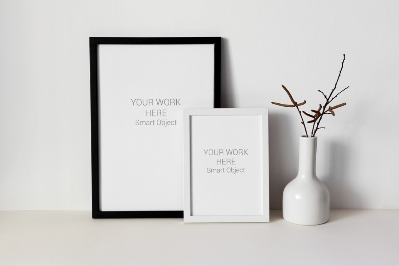 Two Photo Frames Mockup   Mockup World