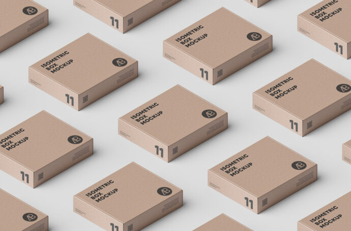 Download Rectangular Cardboard Boxes Mockup | Mockup World