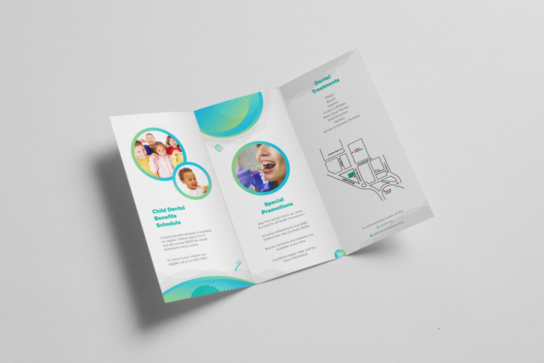 Big Trifold Brochure Mockup Bundle - Mockup World