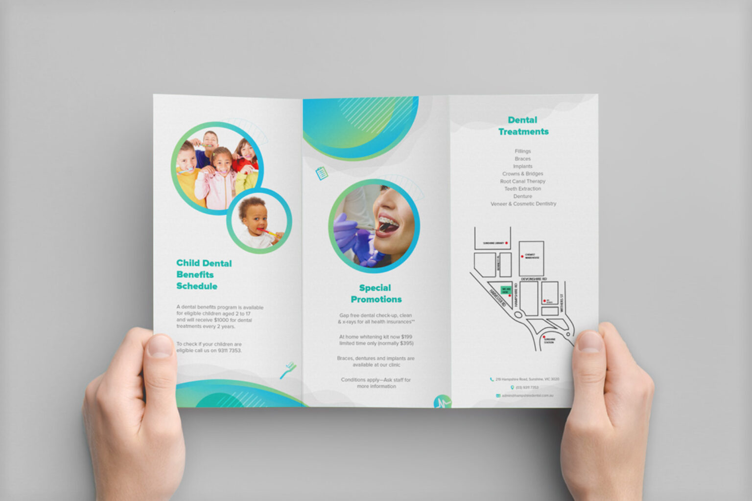 Big Trifold Brochure Mockup Bundle - Mockup World