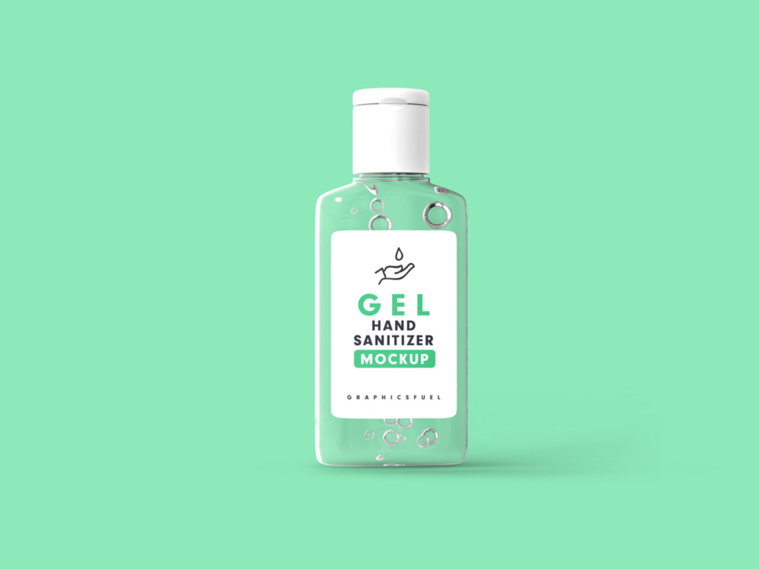 Download Hand Sanitizer Gel Bottle Mockup | Mockup World