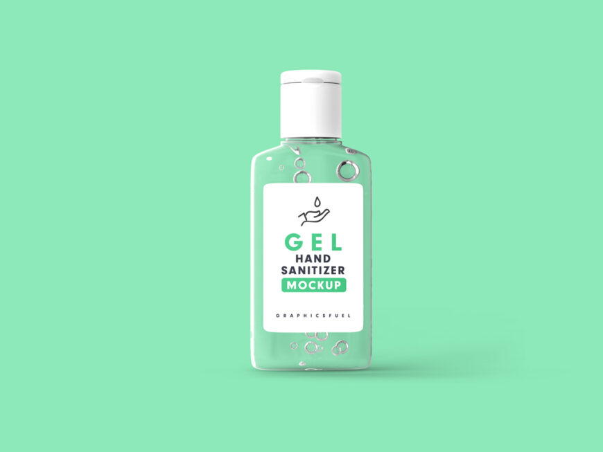 Download Hand Sanitizer Gel Bottle Mockup | Mockup World