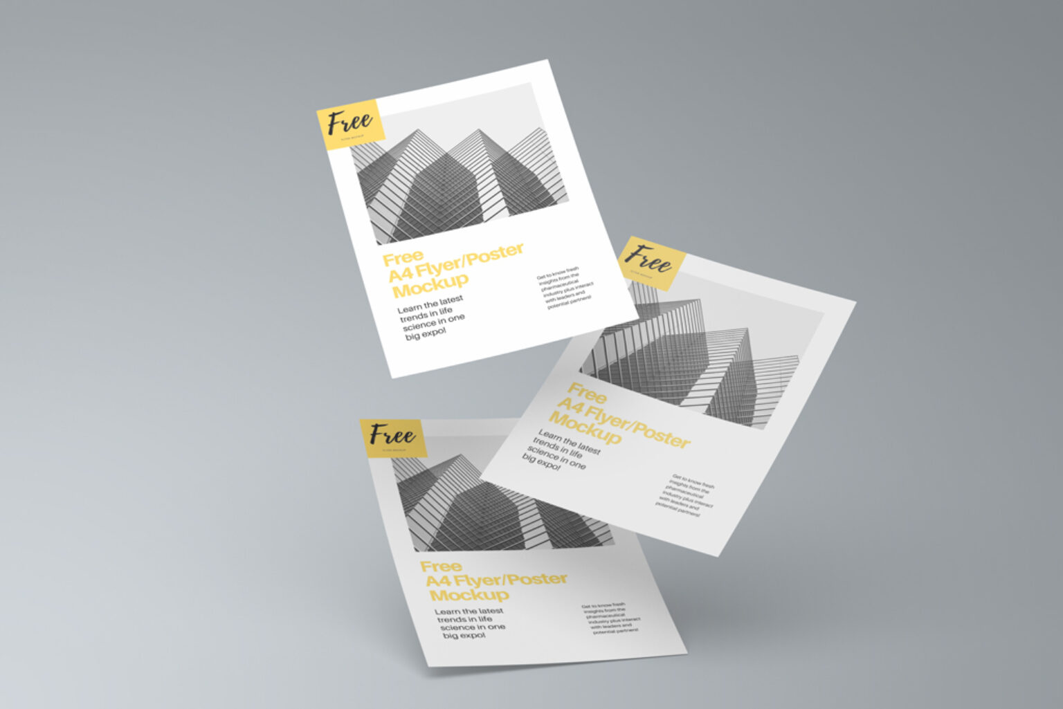 A4 Flyer Mockup Set   Mockup World