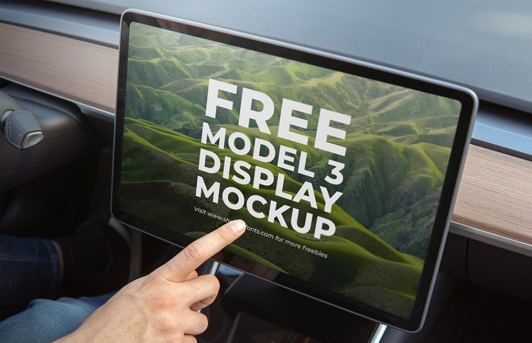 Tesla Model 3 Display Mockups - Mockup World