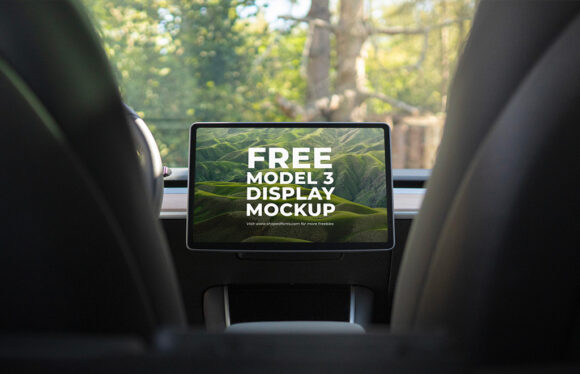 Tesla Model 3 Display Mockups - Mockup World