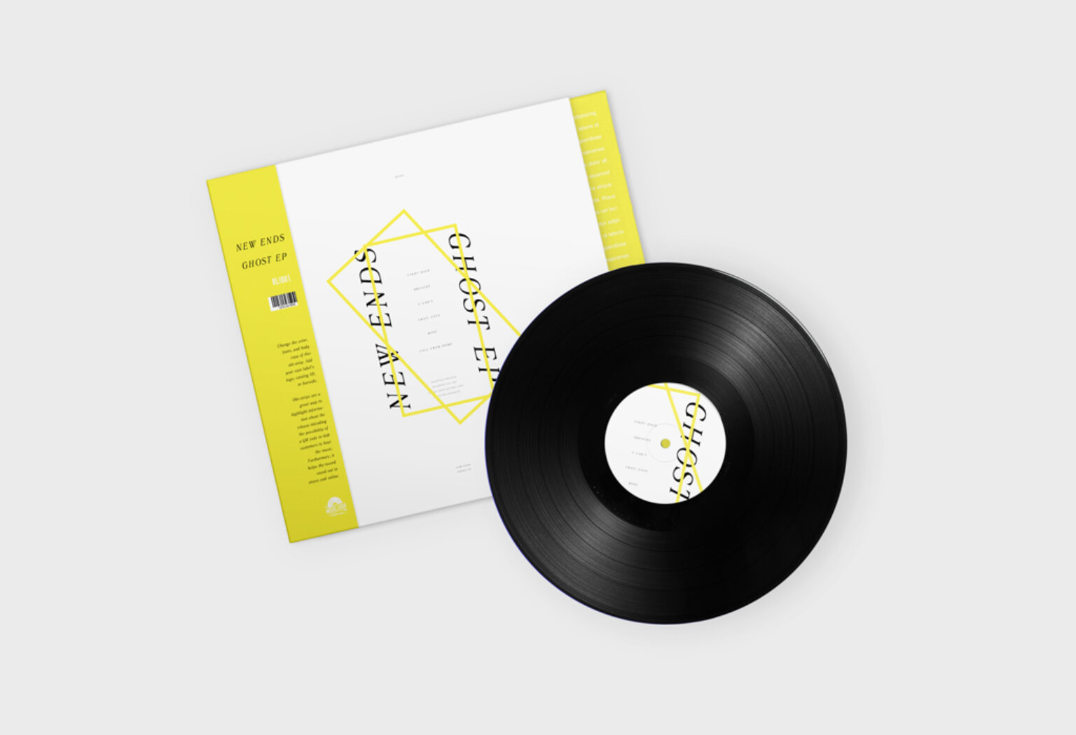 Vinyl Record With Case Mockup Set   Mockup World