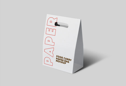 Download Take Away Paper Bag Mockup Set Mockup World