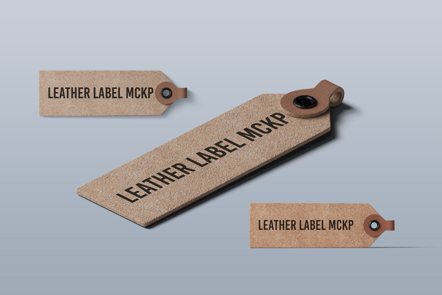 Leather Label Mockup Set - Mockup World