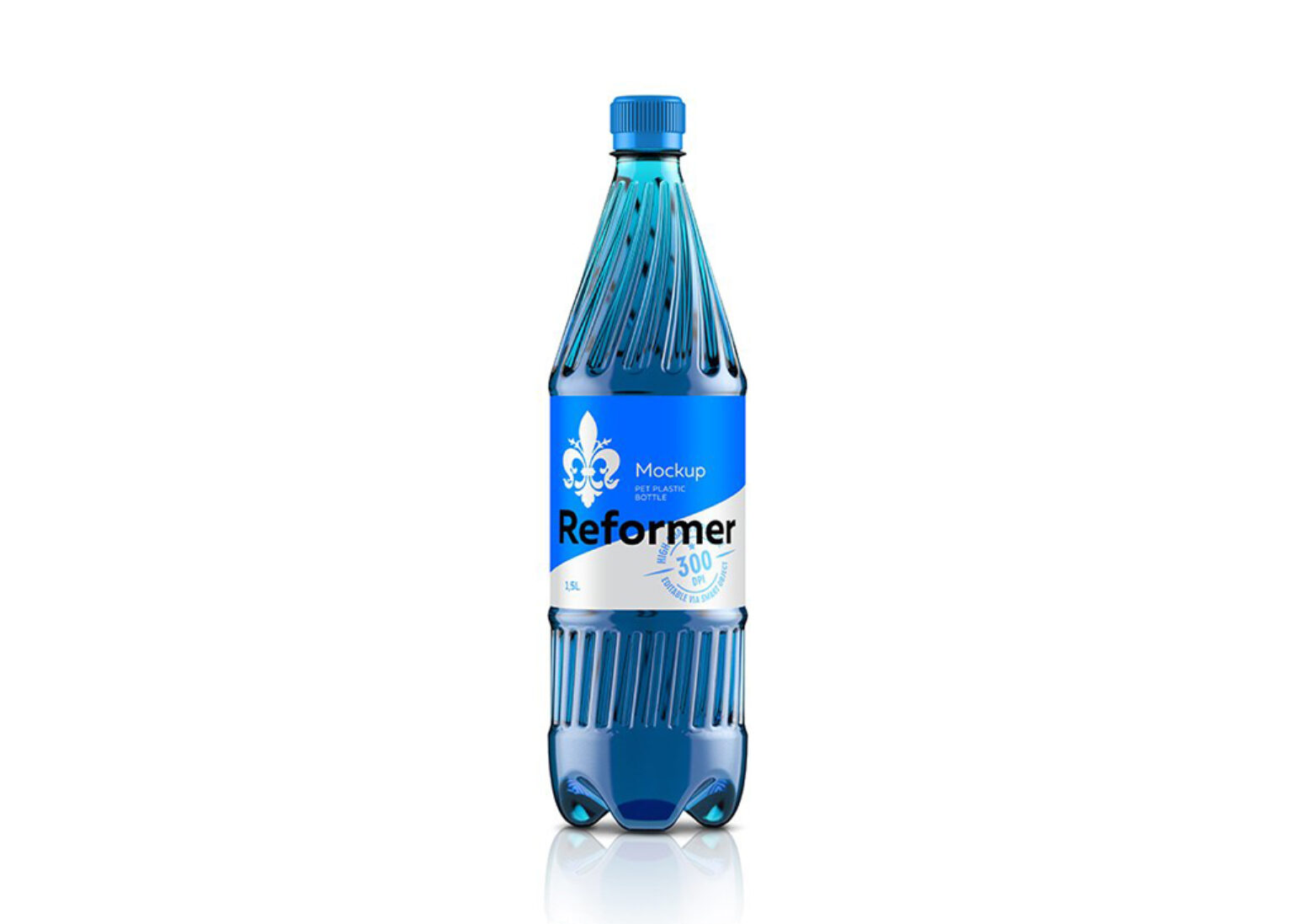 Standing PET Water Bottle Mockup | Mockup World