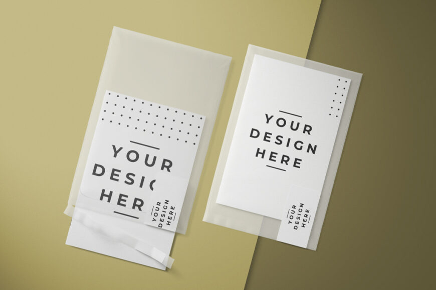 Download Transparent Envelope with Card Mockup | Mockup World