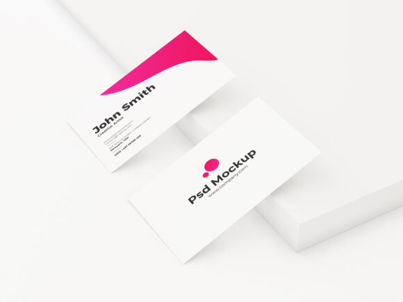 Minimal Business Cards Mockup - Mockup World