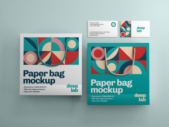 Paper Bag Mockup Set - Mockup World