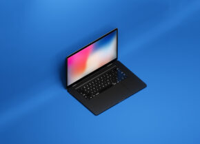 Isometric MacBook Mockup - Mockup World