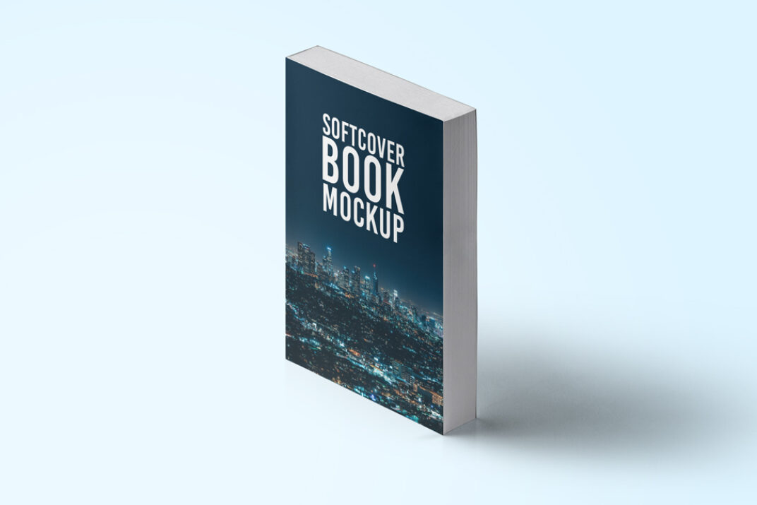 Standing Book Cover Mockup - Mockup World