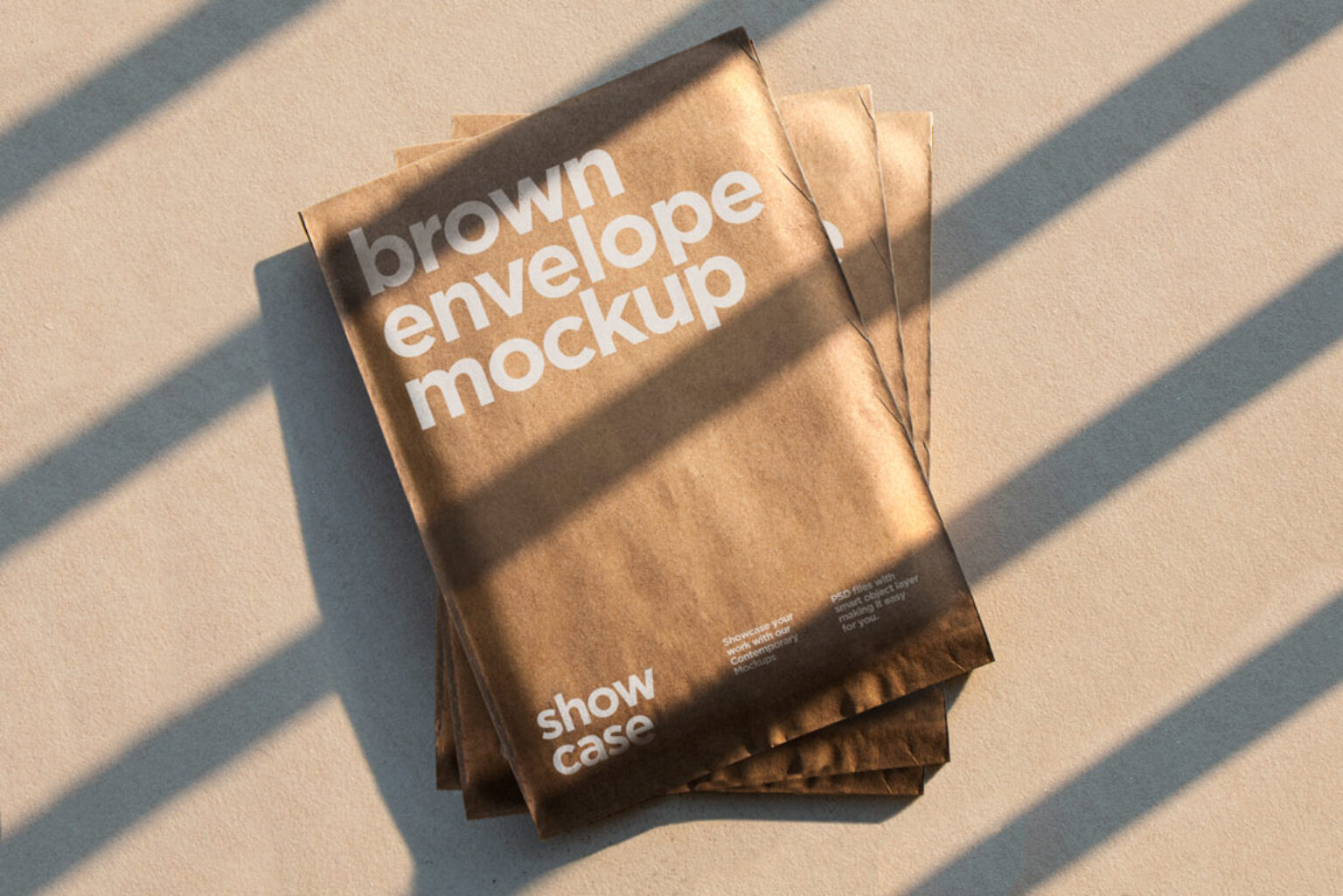 Kraft Paper Envelopes Mockup   Mockup World