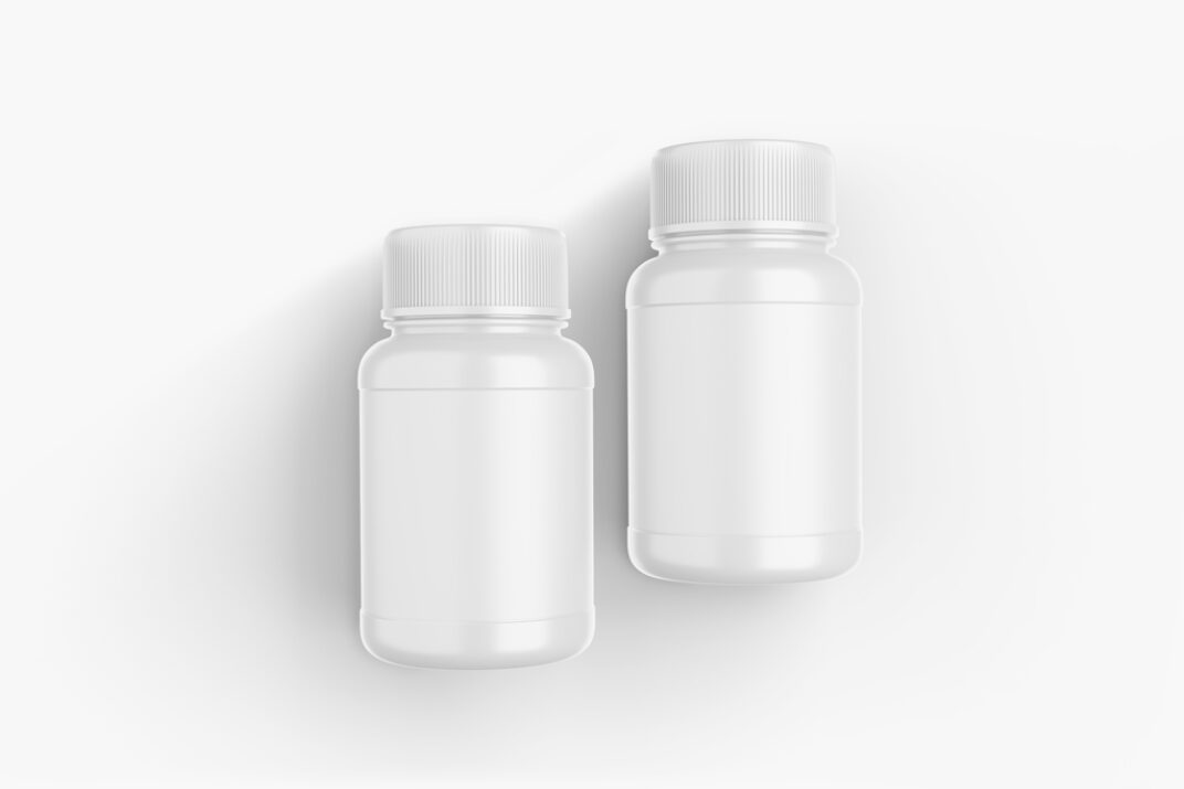 Plastic Pills Container Mockup - Mockup World