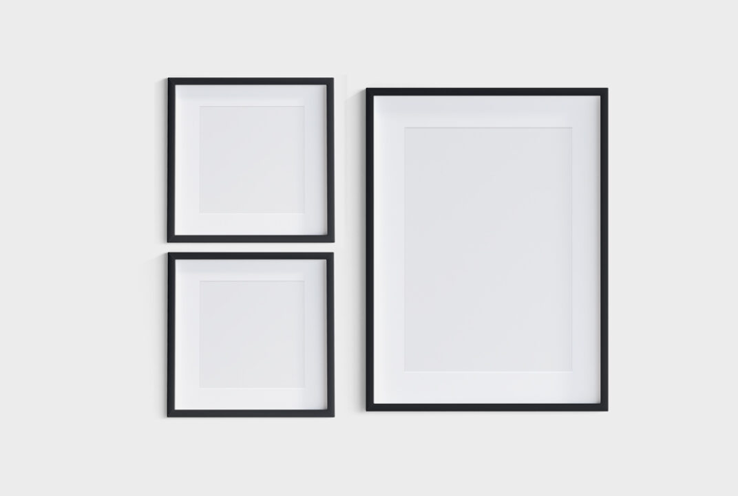 Black Picture Frames Mockup   Mockup World