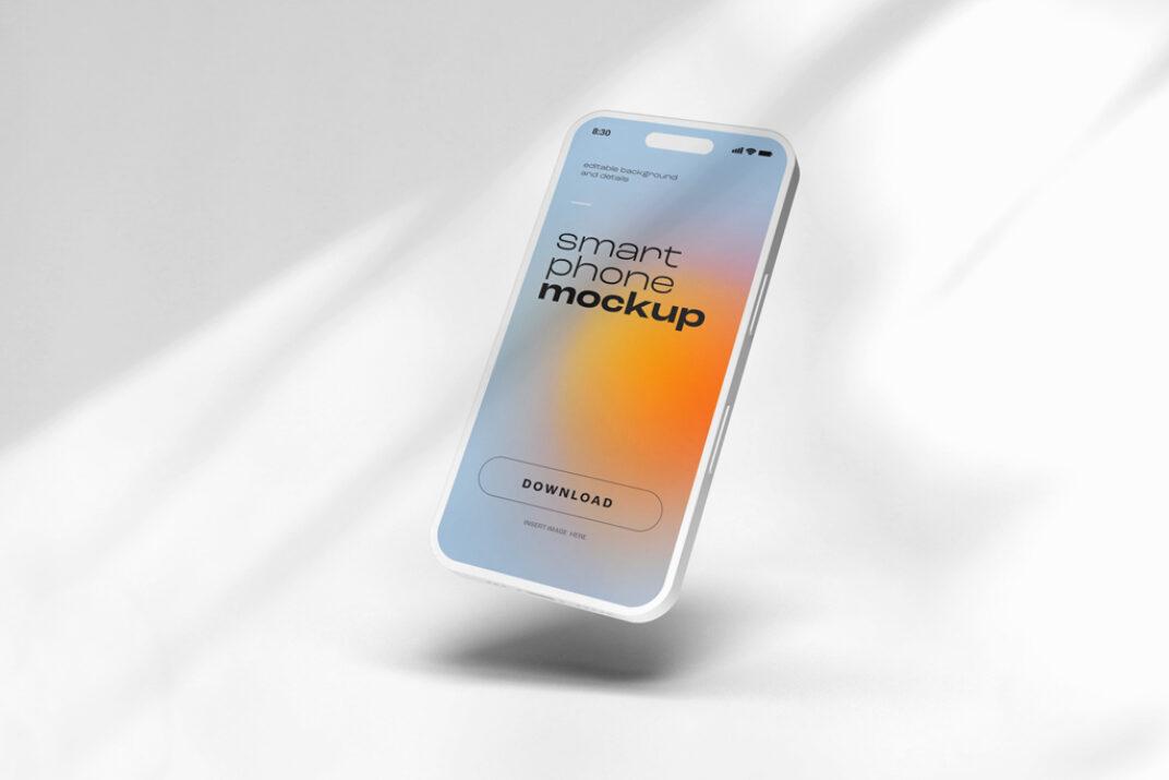 iPhone 14 (Clay-Style) Mockup - Mockup World