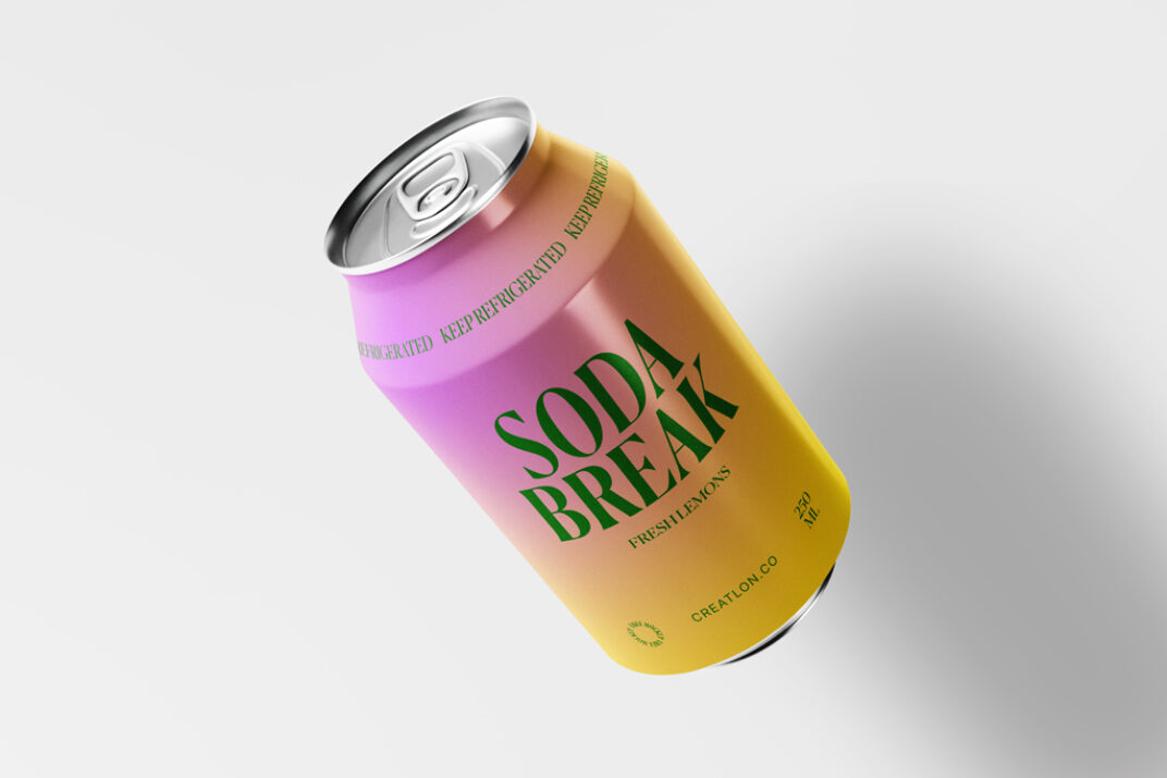 330ml Soda Can Mockup - Mockup World