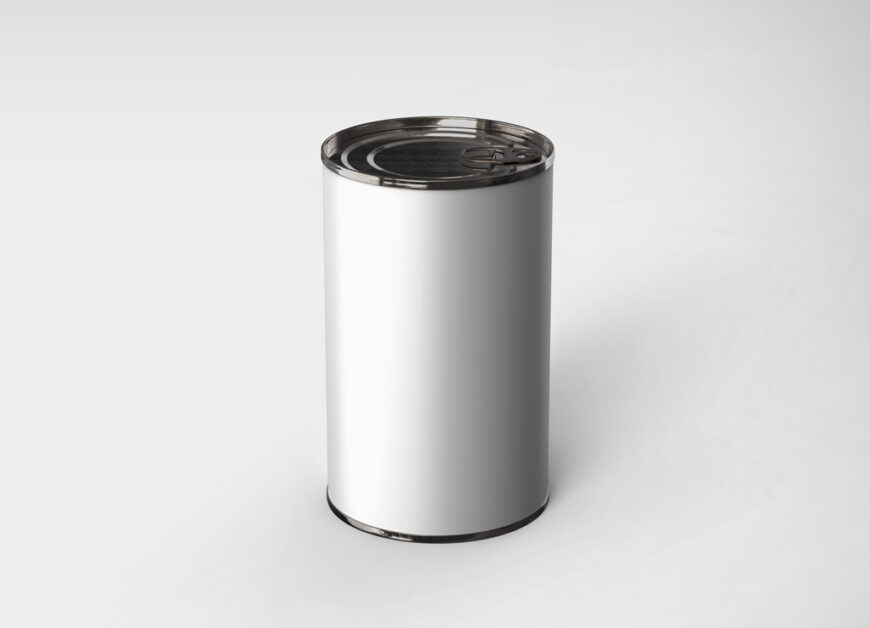 Tin Can Label Mockup - Mockup World