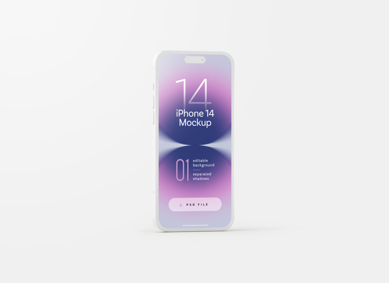 Clay-Style iPhone 14 Pro Mockup - Mockup World