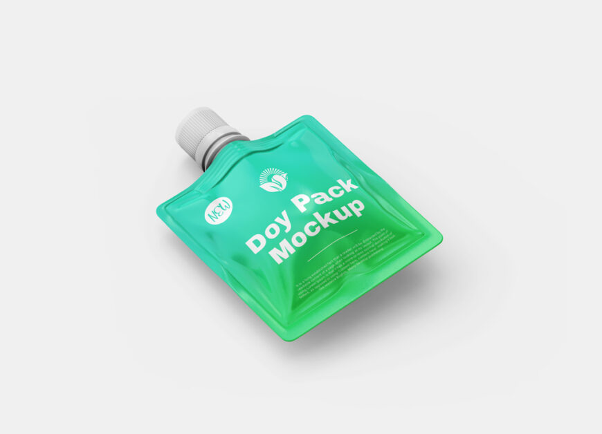 Square Doypack Mockup   Mockup World