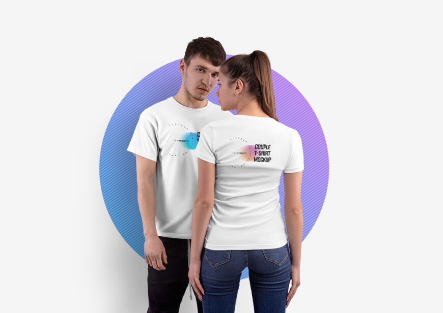 Couple T Shirt Mockup   Mockup World