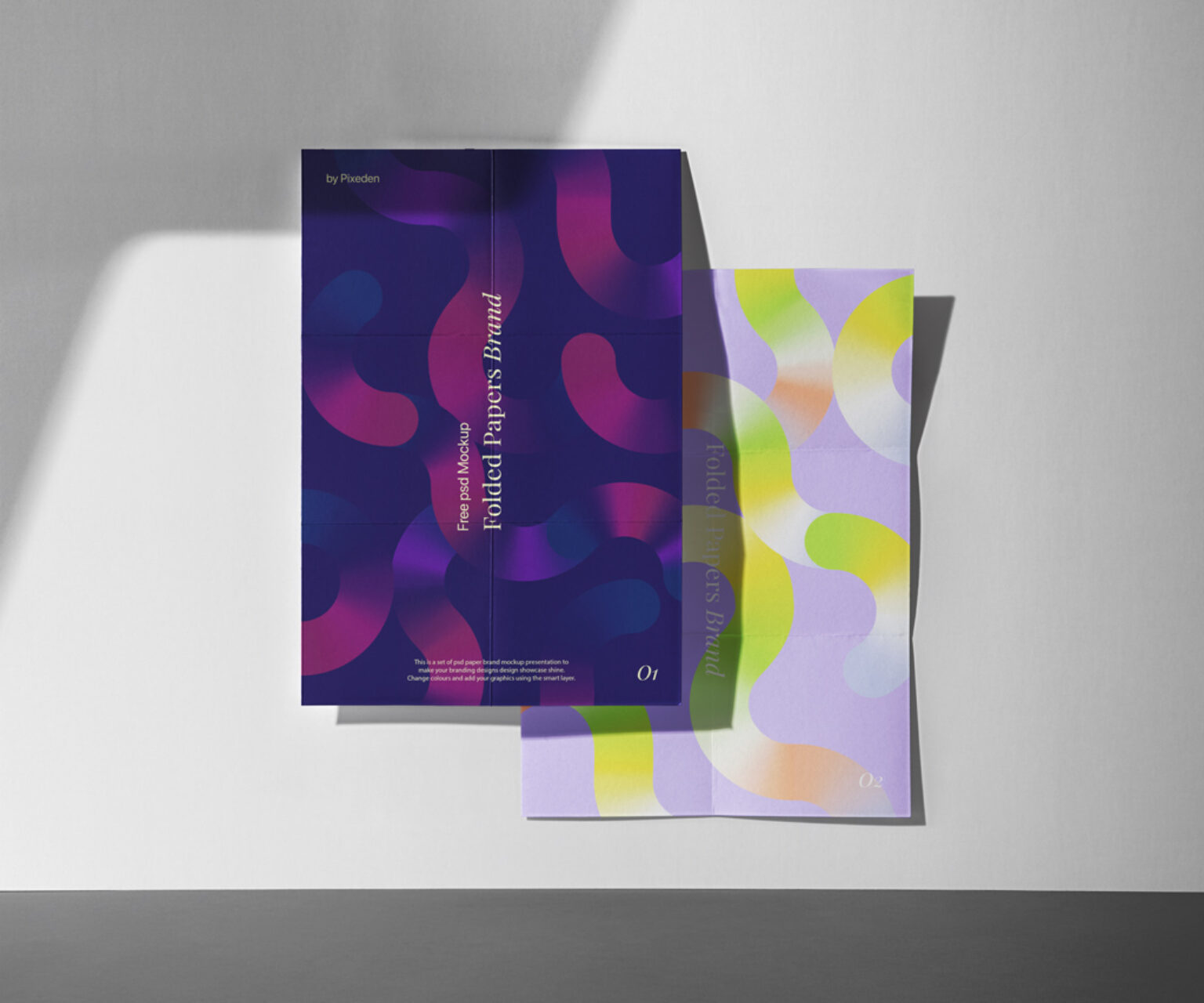 Paper With Folds Mockup   Mockup World