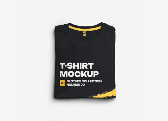 Folded unisex T-Shirt Mockup - Mockup World