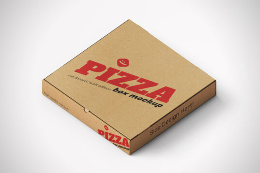 Disposable Pizza Boxes Mockup - Mockup World