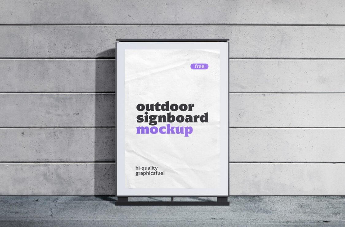 Bus Stop Billboard Mockup - Mockup World