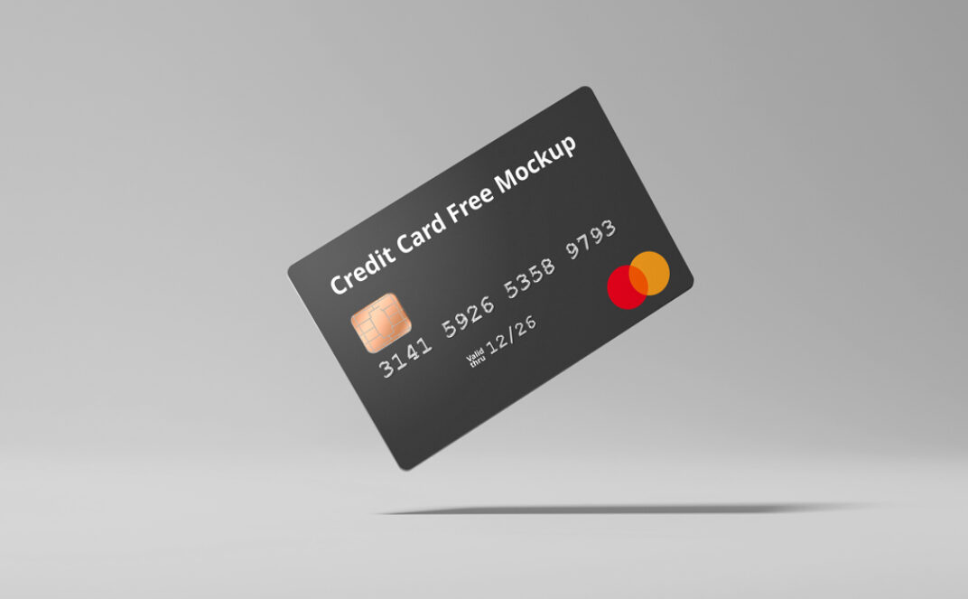 Floating Credit Card Mockup - Mockup World